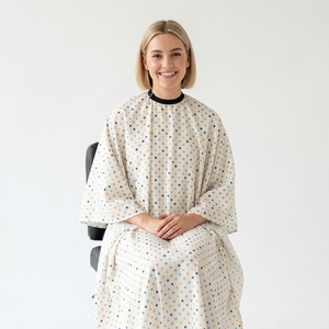 Hot Selling Premium Quality Anti-Static Water-Resistant Polyester Barber Salon <b>Hairdressing</b> <b>Cape</b> Comfortable Adjustable Neck - Product Image 1
