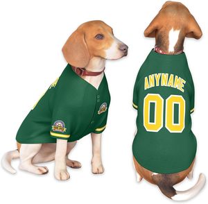 Camiseta de Béisbol Personalizada para Perros al por Mayor, Jersey Deportivo Ligero para Cachorros, Transpirable, Antibacteriano, sin Mangas, con Impresión por Sublimación - Product Image 2