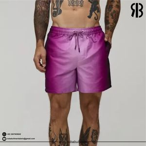 Rubabull <b>Men</b> Gradient Purple Swim Shorts Quick Dry Beach <b>Trunks</b> Custom Ombre Drawstring Summer Board Shorts Wholesale - Product Image 4