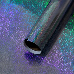 Rollo de Película Adhesiva PET Holográfica Metalizada Plateada para Laminación, Impresión de Empaques Flexibles, Decoración de Etiquetas de Cosméticos - Product Image 4