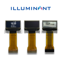 Illuminant Mono 0.83" COG FPC Plug Putih PMOLED SSD1306 Driver 96x39 23.8x16.2x1.2 8-bit 68XX/80XX Paralel 4-kabel SPI I2C