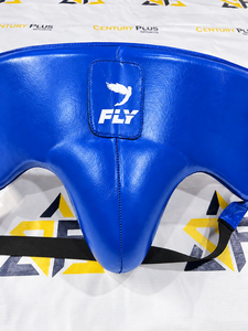 Protège-entrejambe de boxe de qualité supérieure, couleur bleue, fabriqué en cuir de vache véritable, équipement d'entraînement protecteur - Product Image 3