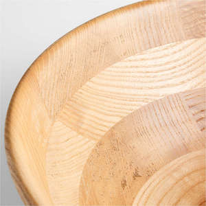 Bol à salade en bois d'acacia Mangowood 9 pouces, style rustique, pour mélanger légumes, fruits, céréales, pâtes, décoration maison, bol en bois. - Product Image 4