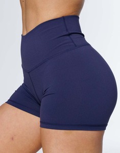 Shorts de sport taille haute bleu Eclipse pour femme, respirants et anti-transpiration, les plus vendus, avec excellentes évaluations clients - Product Image 5