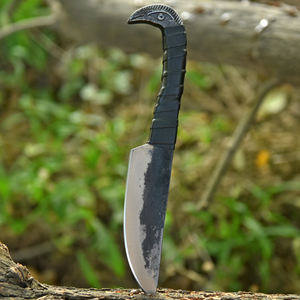 Cuchillo de Caza Edición Especial de Acero de Damasco con Funda de Cuero, Cuchillo de Supervivencia de Caza de Última Tendencia - Product Image 3