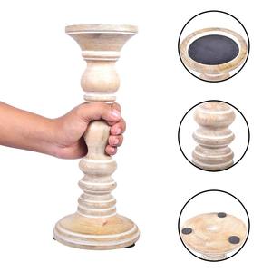 Elegante Juego de 3 Portavelas de Madera Hechos a Mano, Soporte Decorativo de Primera Calidad para Decoración de Bodas y Hogar Moderno - Product Image 4