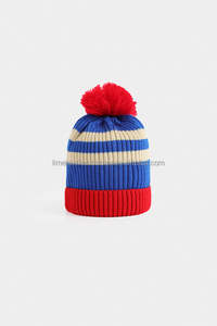 High Quality Manufacture's Sport Bobble Golf Toque Knitted <b>Pompom</b> Beanie Hat Winter Outdoor 100% Acrylic Beanie Unisex - Product Image 3