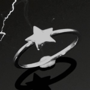 Anillos de Plata de Ley 925 con Diseño de Estrella, Anillos de Plata Lisos con Hermoso Diseño de Estrella, Anillos de Plata Lisos al por Mayor - Product Image 2