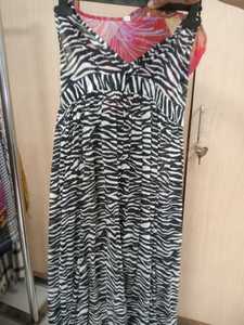 Vestido Boho de Algodón con Estampado Geométrico Pinkweave, Cuello Cuadrado Fruncido, Largo Regular, Casual, para Verano, Resort, Elástico, para Fiesta - Product Image 5