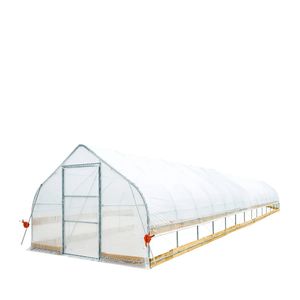 12FT X 60FT Stable Tunnel <b>Greenhouse</b> for Grow Tent 6 Mil Clear EVA <b>Plastic</b> Film Cold Frame Hand Crank Roll Peak Ceiling Roof - Product Image 1