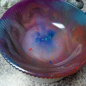Resin bowl for <b>wedding</b> gift ideas handcrafted resin bowl for decor and <b>keepsake</b> presentation - Product Image 1