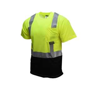 Chemises polo de sécurité réfléchissantes à manches courtes en polyester, haute visibilité, antistatiques, vêtements de travail et t-shirts unisexes en gros - Product Image 1