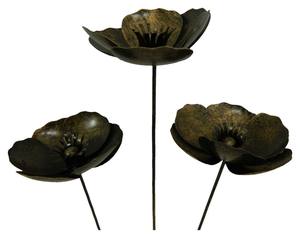 Piquet de jardin en métal en spirale, motif tulipe, décoratif moderne, élégant ornement botanique pour pelouse, accent extérieur - Product Image 6