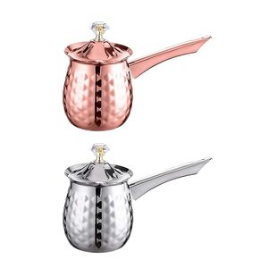 Cafetera Turca Árabe de Acero Inoxidable de 300 ml, Apta para Inducción, con Aislamiento Térmico, Utensilios para Café y Té - Product Image 4