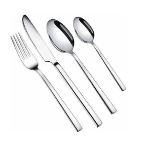 Ensemble de couverts de luxe 5 pièces en acier inoxydable 430 poli miroir, durable et réutilisable, couteau à steak, fourchette, cuillère, vaisselle haut de gamme - Product Image 3