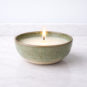 Sage Calm Ceramic Candle Vessel Wide Bowl Thick Durable Heat Resistant Smooth Matte Glaze Single Wick Elegant Home Decor - Product Image 2
