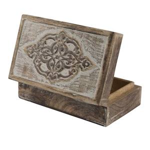Antique Wooden Hand Carved Storage <b>Boxes</b> For Jewelry <b>Keepsakes</b> Or Vanity Storage Vintage Wood Box For Homedecor Festival Gifting - Product Image 6
