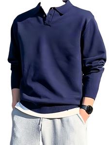 T-Shirt Polo à manches longues pour hommes, vente en gros, décontracté, bon marché, dernier modèle - Product Image 6