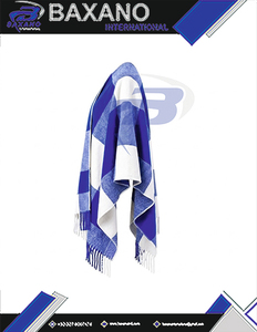 Zeta Phi Beta ZPB Sorority – Cape châle à carreaux blancs et bleus pour femme, cardigan décontracté 100 % acrylique, chaud pour l'hiver, écharpe à porter au quotidien - Product Image 5