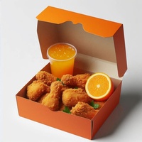 Caja Plegable para Llevar Comida con Logotipo Personalizado, Papel de Grado Alimenticio, Recubrimiento UV, Laminado Mate, Grabado en Relieve, Materiales Reciclados, para Chicles y Frituras