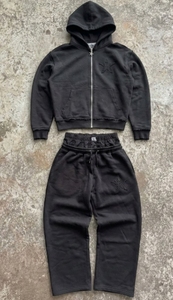 GENERSA SPORTS Conjunto Deportivo Unisex de Invierno Personalizable con Capucha Morada, Transpirable, 100% Algodón, Forro Polar Ligero, Estilo Urbano, 2 en 1 - Product Image 4