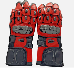 Gants de moto en cuir de haute qualité, compatibles écran tactile, imperméables, sportifs, à doigts entiers, unisexes, universels, toutes saisons - Product Image 1
