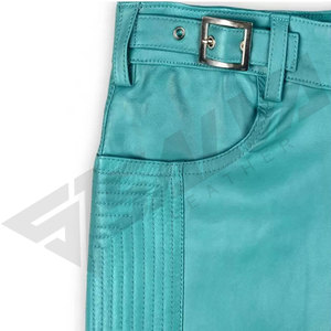 Pantalones de Cuero SALVA LEATHER, los Más Vendidos, Impermeables, Ligeros, de Invierno, a la Moda, al por Mayor, Personalizados, Estilo Vaquero, con Cierre - Product Image 4