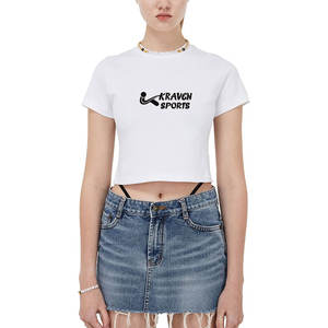 Camisetas cortas para mujer más vendidas en línea, hechas con el mejor material, camisetas cortas para mujer fabricadas en fábrica. - Product Image 1