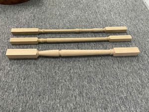 Balaustre de madera para escalera, pilar de roble rojo, balaustre cuadrado, espigas modernas y elegantes para escalera de madera - Product Image 4