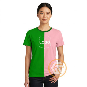 Camiseta de Sororidad Alpha Kappa para Mujer, al por Mayor, Informal, de Verano, 100% Algodón Jersey, Transpirable y Ecológica - Product Image 4