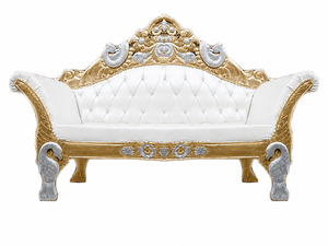 Wholesale Wedding Bridegroom Crown <b>Sofa</b> Hot Selling Wedding Throne Loveseat Glamorous Wedding Reception Stage Gold <b>Sofa</b> Canada - Product Image 2