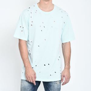 เสื้อยืดออร์แกนิคคอตตอนผู้ชาย แขนสั้น เสื้อยืดลำลอง ซัมเมอร์ แอซิดวอช เสื้อยืดเจอร์ซีย์ลำลองสำหรับผู้ชาย - Product Image 6