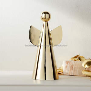 Arbre de Noël décoratif moderne en aluminium Base en bois Offre spéciale Présentoir de bureau à domicile Accent de Noël Déco de Noël mobile - Product Image 6