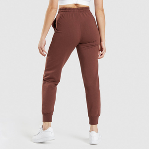 Custom Logo Wholesale <b>Elastic</b> High Waist Winter Breathable Fitness Women Jogger Pants Yoga Workout Running Sweatpants For Women - Product Image 2