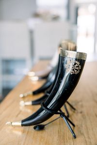 Chope à bière en corne de viking, chope à boire nordique, chope à boire artisanale, accessoires écologiques pour boissons - Product Image 5