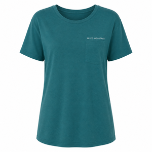 เสื้อยืดผู้หญิงปี 2026 สีชมพู ทรงปกติ ไหล่ตก ผ้าคอตตอนเจอร์ซีย์เนื้อหนา สตรีทแวร์ เป็นมิตรกับสิ่งแวดล้อม ระบายอากาศได้ดี เหมาะสำหรับฤดูร้อน - Product Image 3