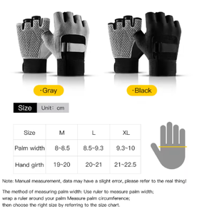 Fingerless Gym <b>Gloves</b> for Men & Women Breathable <b>Weight</b> Lifting <b>Gloves</b>, Anti-Slip Grip for Fitness & Workout Training - Product Image 4