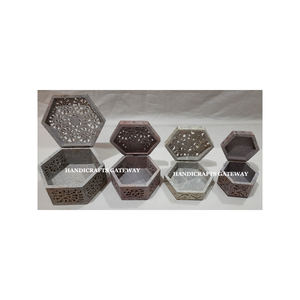 คอลเลคชั่นใหม่กล่องสี่เหลี่ยมสำหรับใส่เครื่องประดับงานแต่งงานกล่องผลไม้แห้งสำหรับทำมือและทำจากหินสบู่ธรรมชาติ - Product Image 3