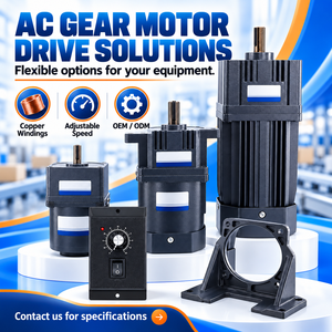Motore <span class=keywords><strong>a</strong></span> Induzione Monofase con Riduttore 180W AC <span class=keywords><strong>a</strong></span> Velocità Variabile 220V per Dispositivi di Agitazione da Laboratorio - Product Image 1