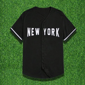 Maillot de baseball uni à manches courtes pour hommes et femmes, style hip-hop, pour le baseball et le softball - Product Image 5