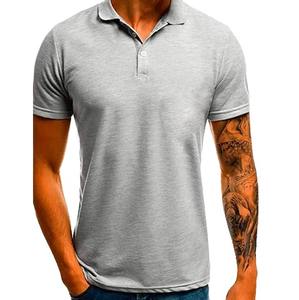 Chemises pour hommes 100% coton, logo brodé, manches courtes, polos unis pour hommes, chemises pour hommes grandes tailles - Product Image 1