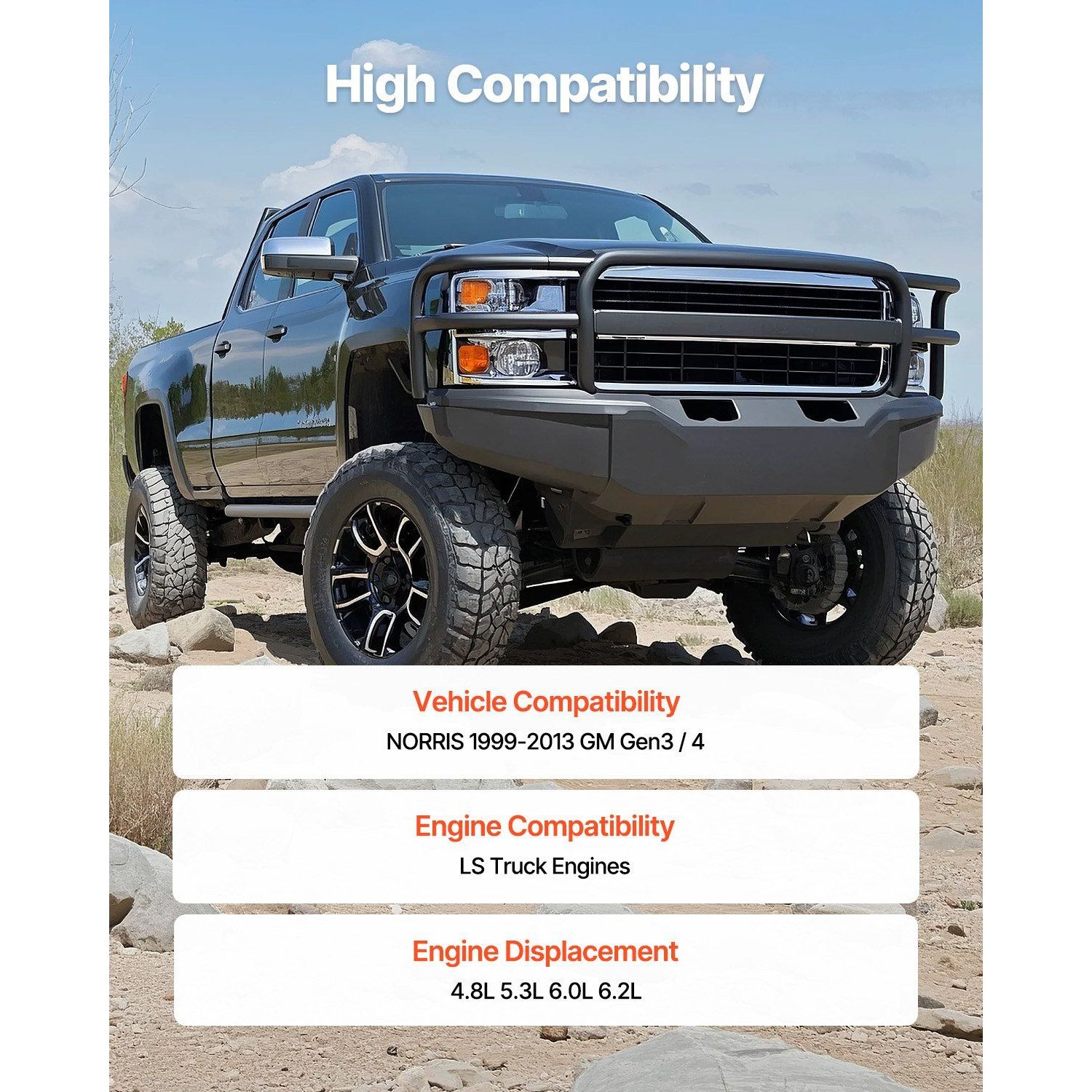 Norris 12625437 SP011-16 Camshaft for 1999-2013 for Gen3/4 Trucks Engine New Replace/Repair Cam and Bearing Bushes Bearing Parts Image 2