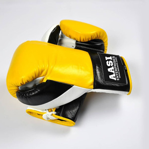 10oz 12oz lacets gants d'entraînement de boxe gants de boxe en cuir véritable combat sac de boxe MMA Muay Thai Sparring Kickboxing - Product Image 4
