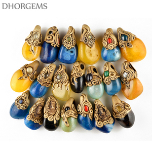 Pendentifs en pierres précieuses naturelles, bijoux en argile polymère, breloques et pendentifs personnalisés en pierres de guérison pour la vente en gros et les cadeaux - Product Image 6