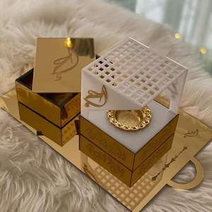 Quemador de Incienso Moderno con Compartimento, Oud Mubkhar con Filigrana Metálica, Quemador de Resina Árabe para Yoga, Spa y Aromaterapia en el Hogar - Product Image 5