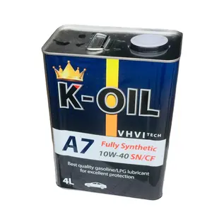 K-Oil A7 industrial oil 10W40 SN/CF 100% fully synthetic extend engine life engine oil best price for gasoline engines Vietnam