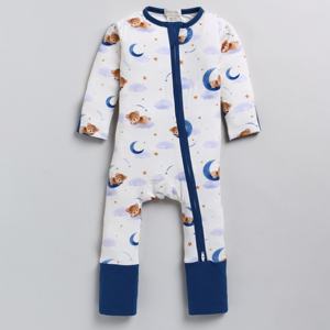 ชุดรอมเปอร์มีซิปพิมพ์ลายฝันทำจากไม้ไผ่อีลาสเทน - Product Image 2