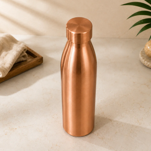 Bouteille en cuivre de luxe avec emballage haut de gamme, bouteille d'eau en cuivre pur faite à la main - Product Image 1