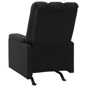 Silla reclinable giratoria de masaje de tela negra de 39.6 pulgadas de alto - Product Image 3