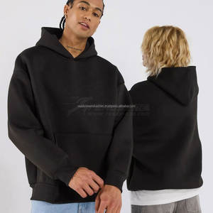 Sweatshirts personnalisés unisexes en coton anti-boulochage Sweatshirts à capuche respirants de haute qualité pour la saison d'hiver avec logo personnalisé - Product Image 5